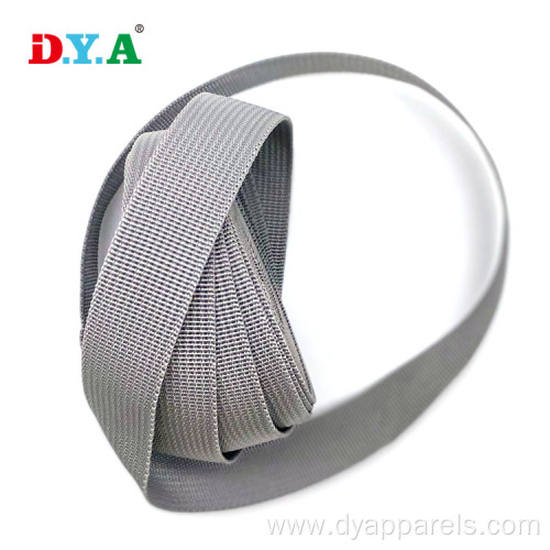 Factory Durable Soft 25mm Gray Polypropylene PP Webbing